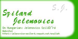 szilard jelenovics business card